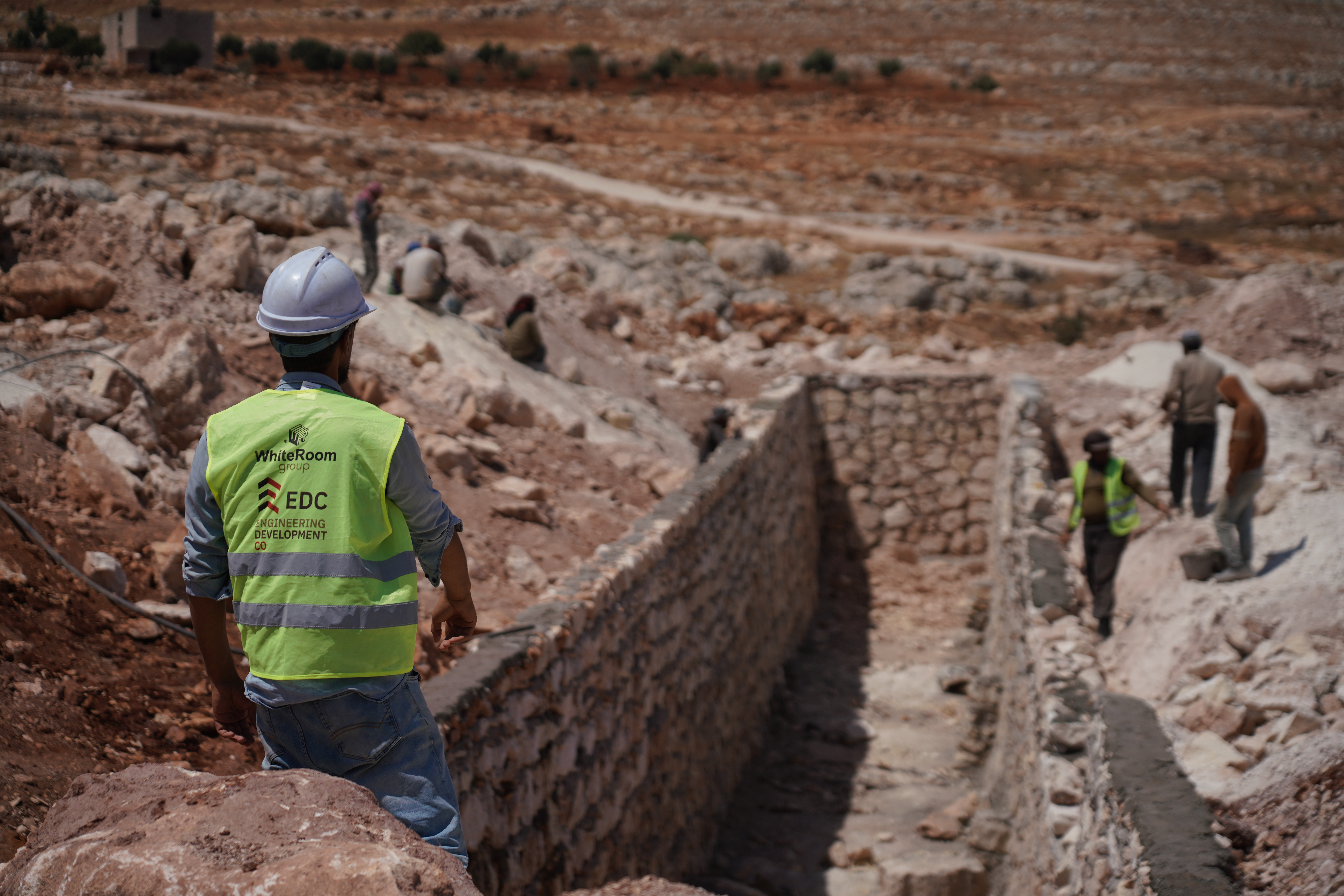 Implementation of an Integrated Sedimentation Ponds System to Enhance Water Security – Al-Farah Village / EDC Company